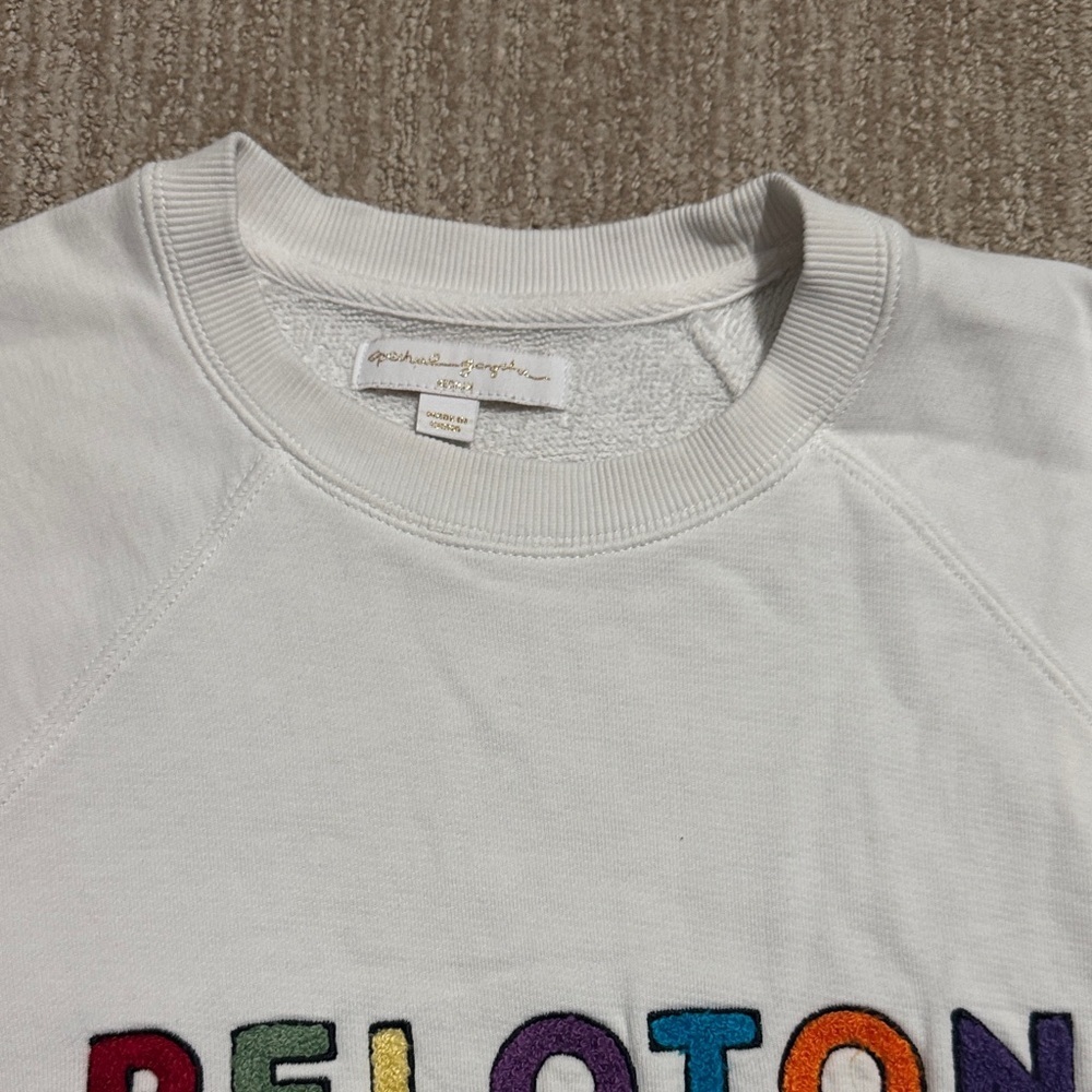 Spiritual Gangster x Peloton Raglan Crewneck Sweater Women’s Size M Pullover - Picture 5 of 9